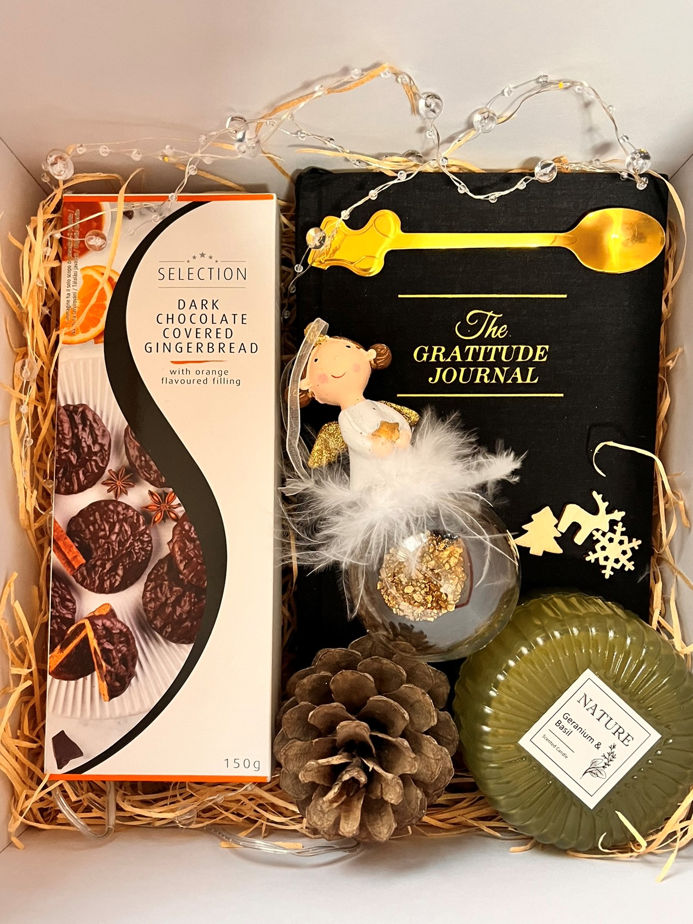 Pachet cadou de Craciun - jurnal recunostinta