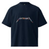 Metallica all albums - Unisex organic oversized high neck t-shirt